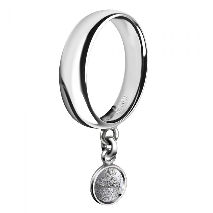 St Christopher Pinky Ring Martyn Guille